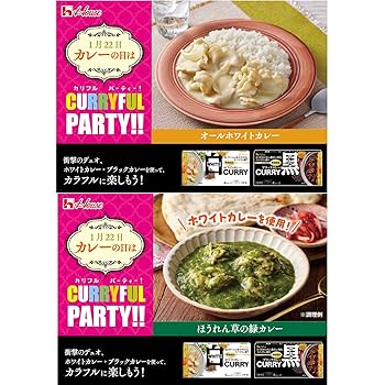 Amazon | House ハウス ブラックカレー 中辛 174g・ホワイト